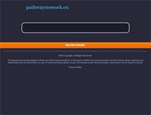 Tablet Screenshot of pathwaystowork.eu